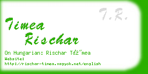 timea rischar business card
